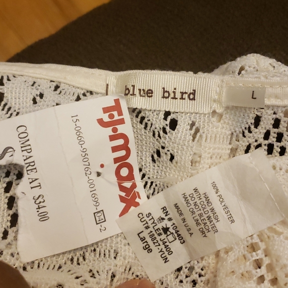 BLUE  BIRD BEACH COVER-UP SIZE LARGE - Picture 8 of 8